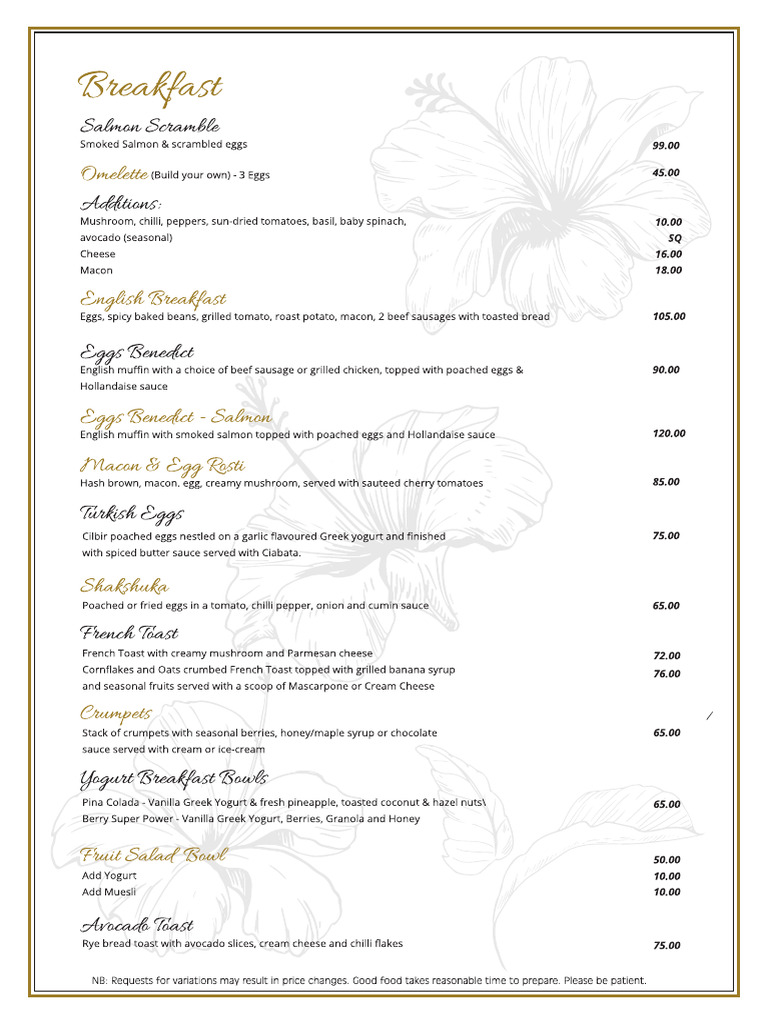 Sept 2020 Rooftop Menu | PDF