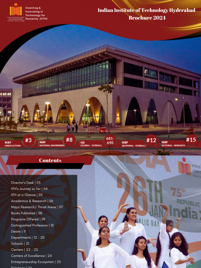 IITH 2024: Innovation and Achievements | PDF | Engineering | Biomedical ...