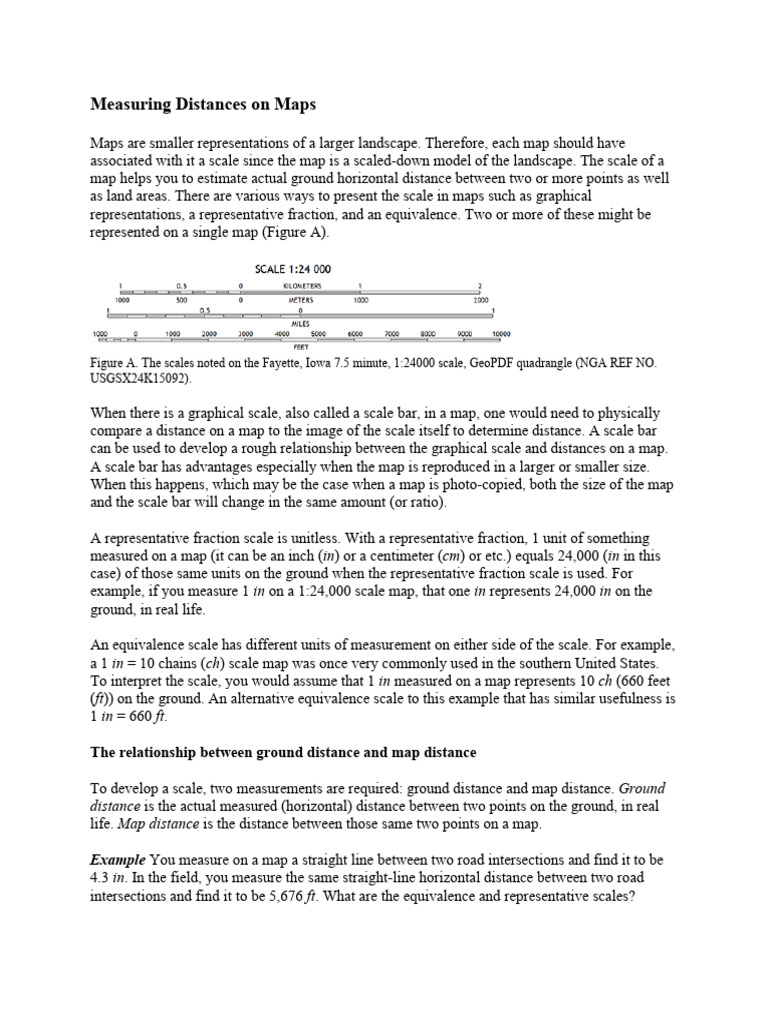 Understanding Map Scales and Distances | PDF | Compass | Surveying