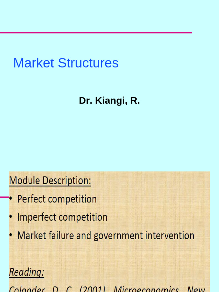 Understanding Market Structures in Economics | PDF | Monopoly | Oligopoly