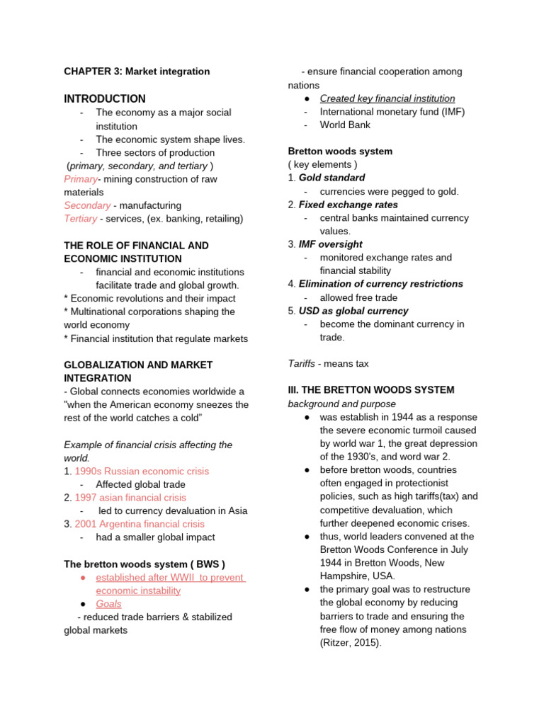 Global Market Integration Overview | PDF | World Trade Organization ...
