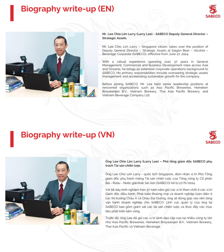 Larry Lee - Biography - FINAL | PDF