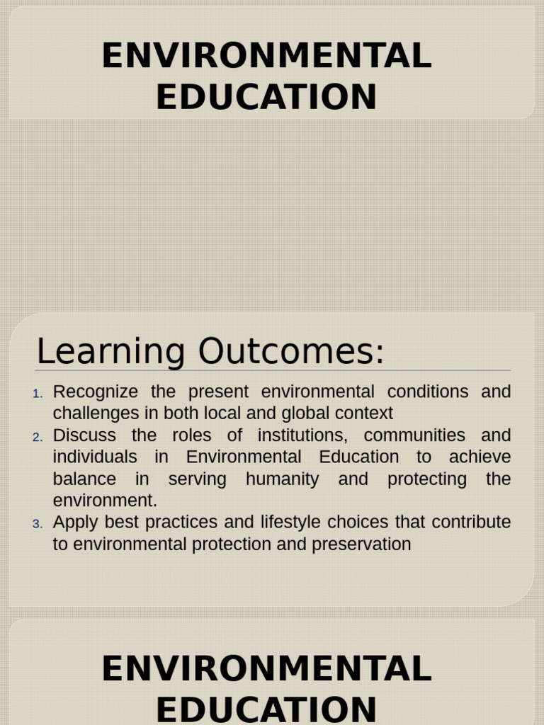 Understanding Environmental Education | PDF | Ecosystem | Sea