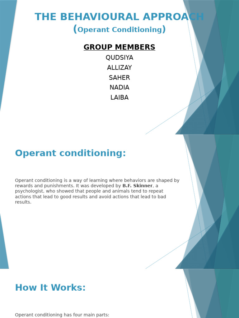 Understanding Operant Conditioning | PDF | Reinforcement | Punishments