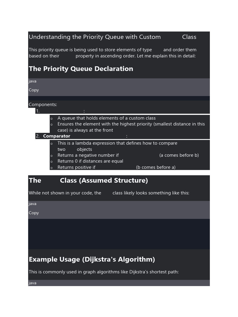Understanding The Priority Queue With Custom | PDF | Computational ...