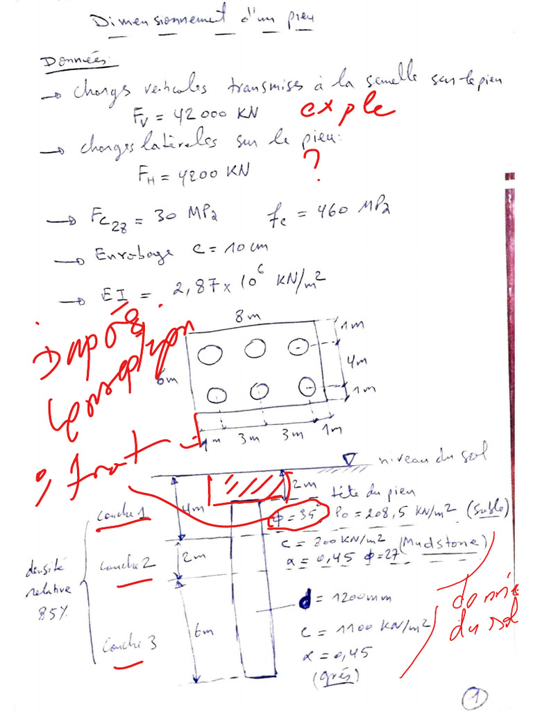 Exercice Pieu | PDF