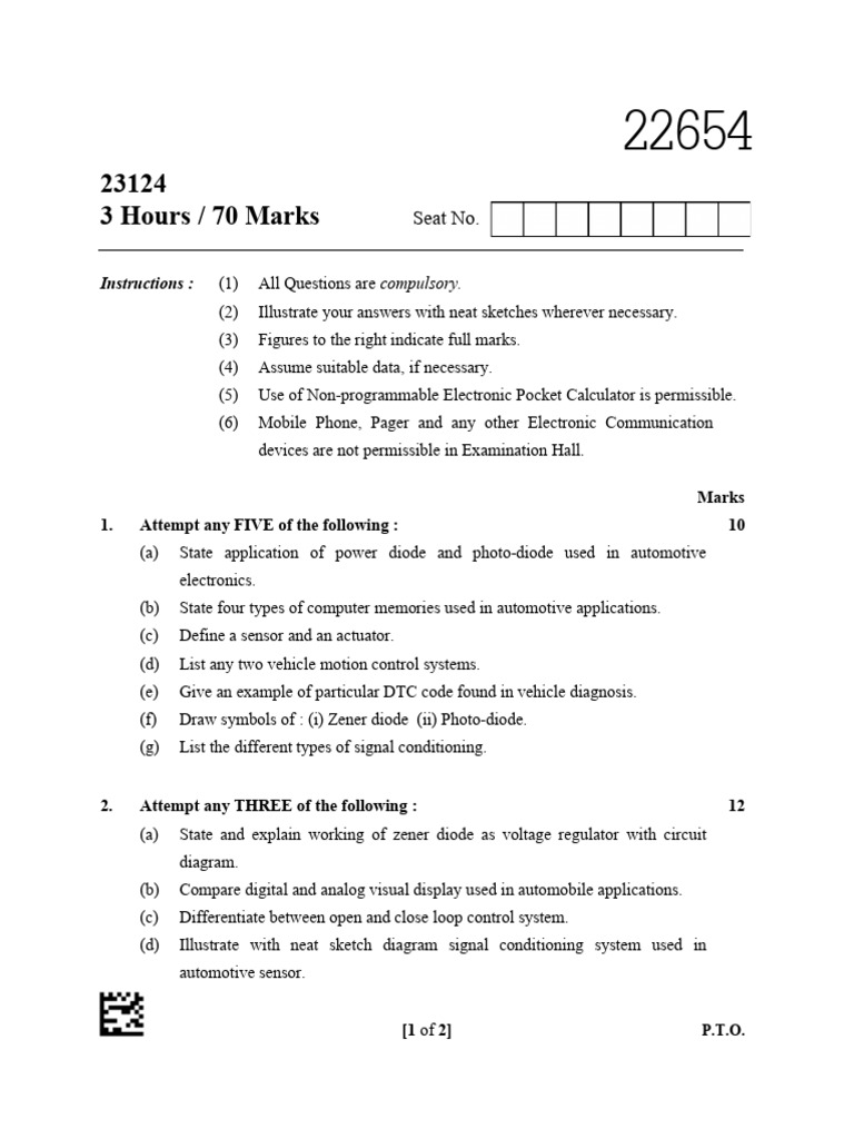 22654 Model Answer Paper for K-Scheme | PDF | Electronics | Diode