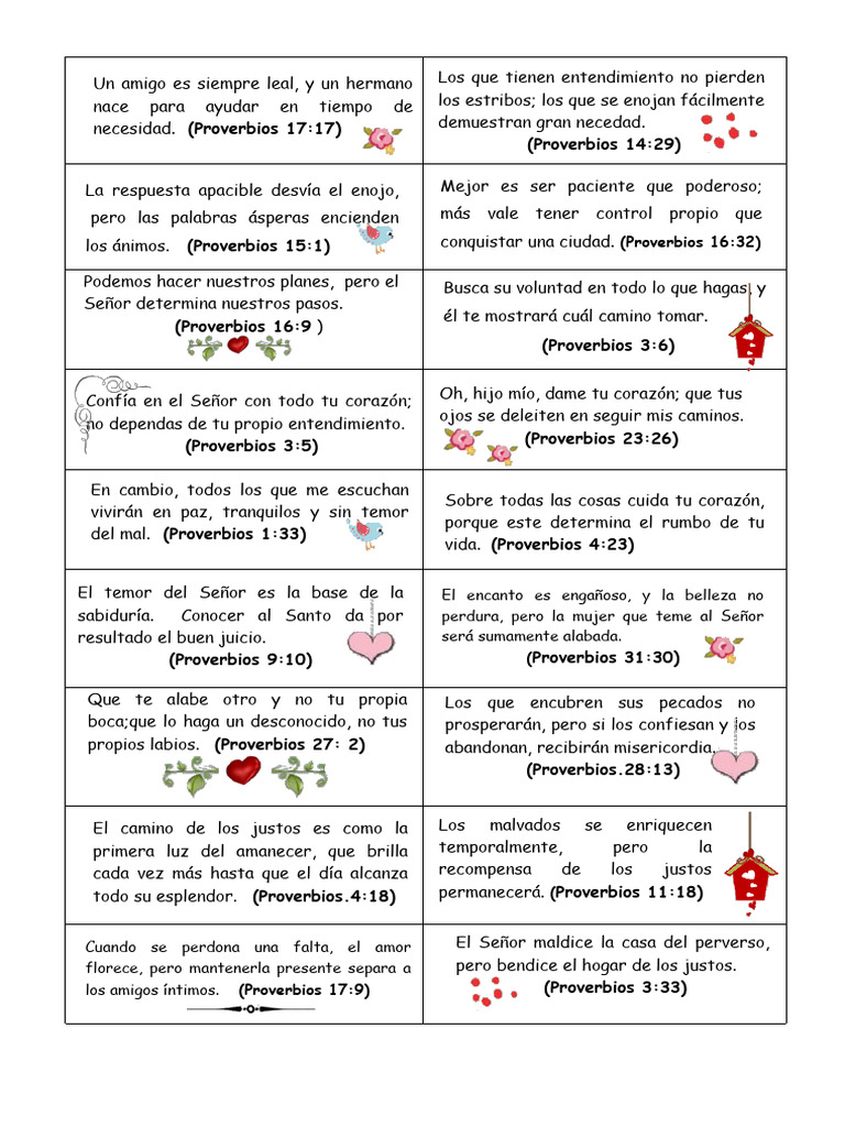 Proverbios de La Biblia para Ti | PDF | Libro de proverbios ...