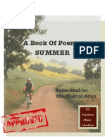 A Book of Poems Summer: Submitted To: Ms. Sharon Atun