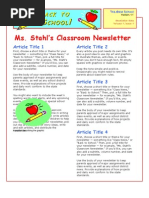 Download Newsletter Example by surwiler SN846520 doc pdf
