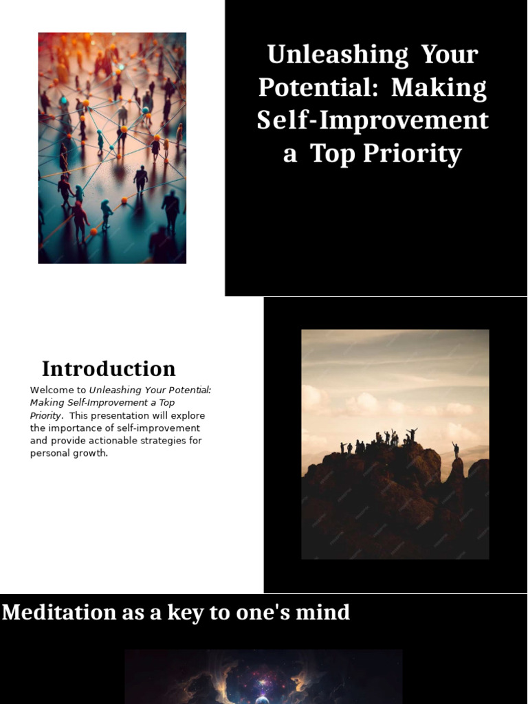 Self-Improvement Strategies for Growth | PDF | Personal Development ...