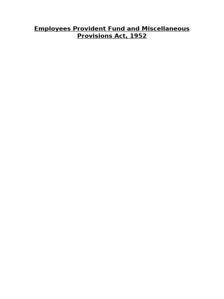 EMPLOYEES PROVIDENT FUND ACT 1952 PDF MCQ visual data 6