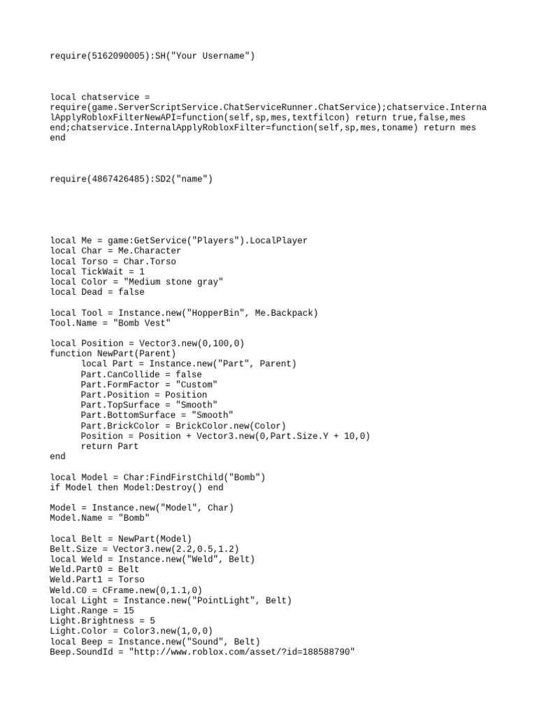 Roblox FE Bypass Script Guide | PDF
