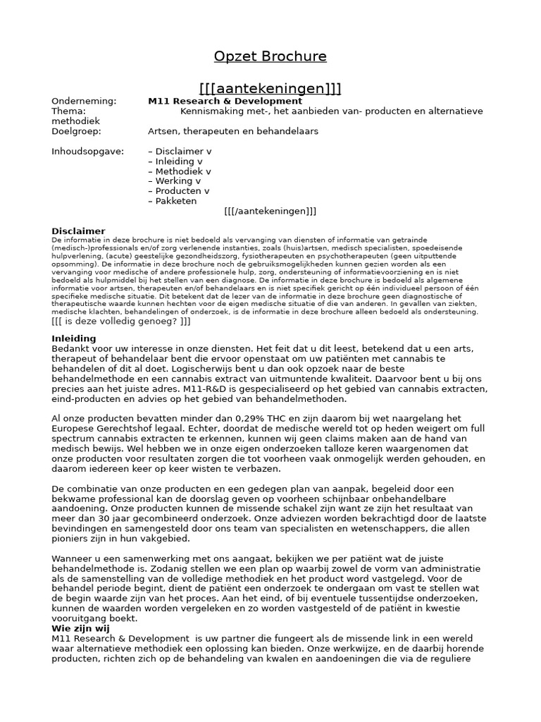 Kennismakings Brochure | PDF
