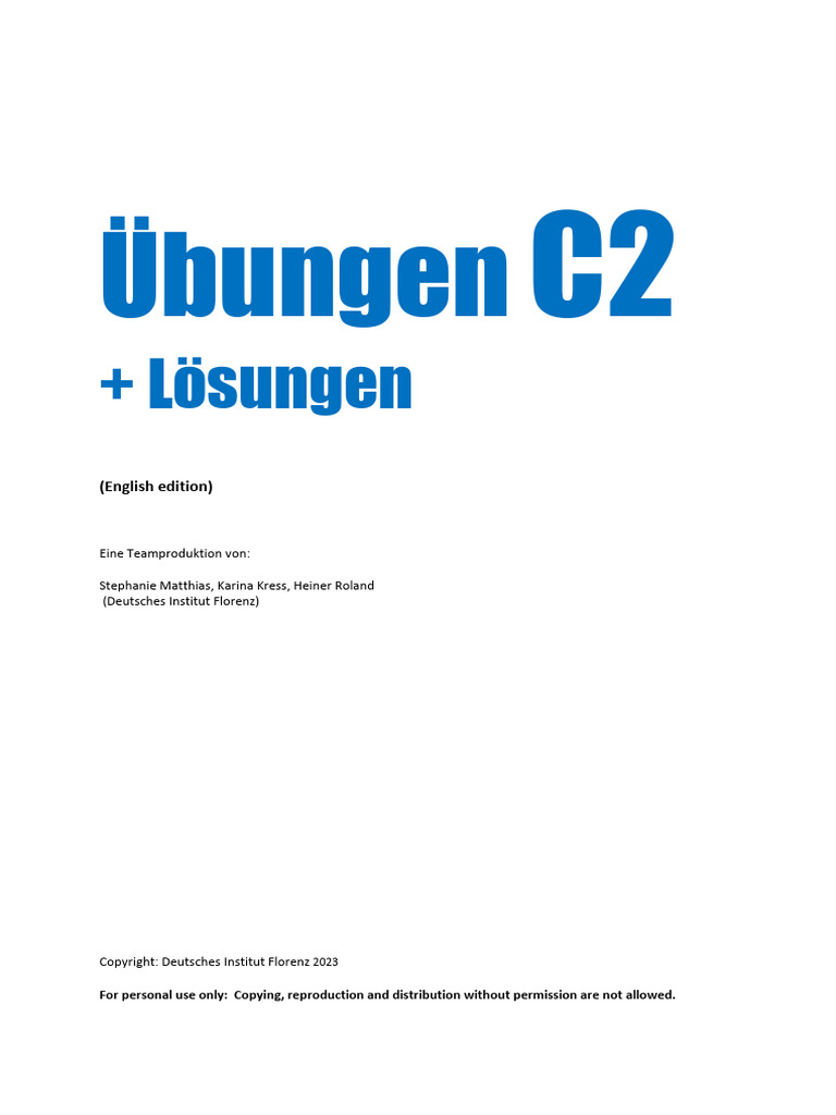 C2 Uebungen Eng Extrakt | PDF