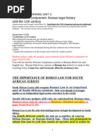 Roman-Dutch Law's Legacy in South Africa | PDF | Roman Law | Justice