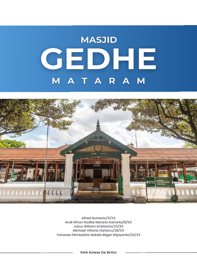Sejarah Masjid Gedhe Mataram | PDF