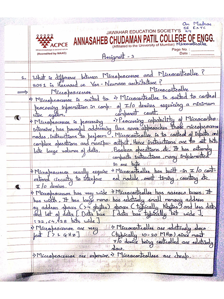Microcontroller 3 Pdf