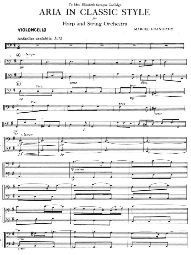 Aria Cello | PDF