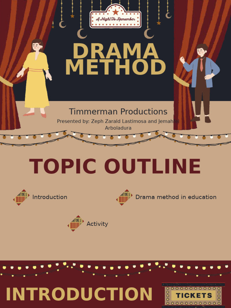 Drama Method in Education Overview | PDF | Critical Thinking ...