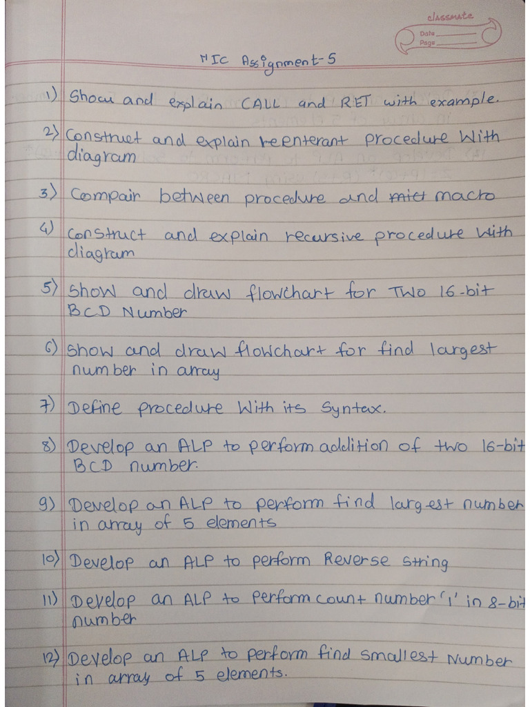 Mic Assignment 5 | PDF