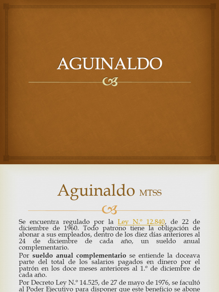 Aguinaldo y Licencia Anual en Uruguay | PDF | Salario | Daños y perjuicios