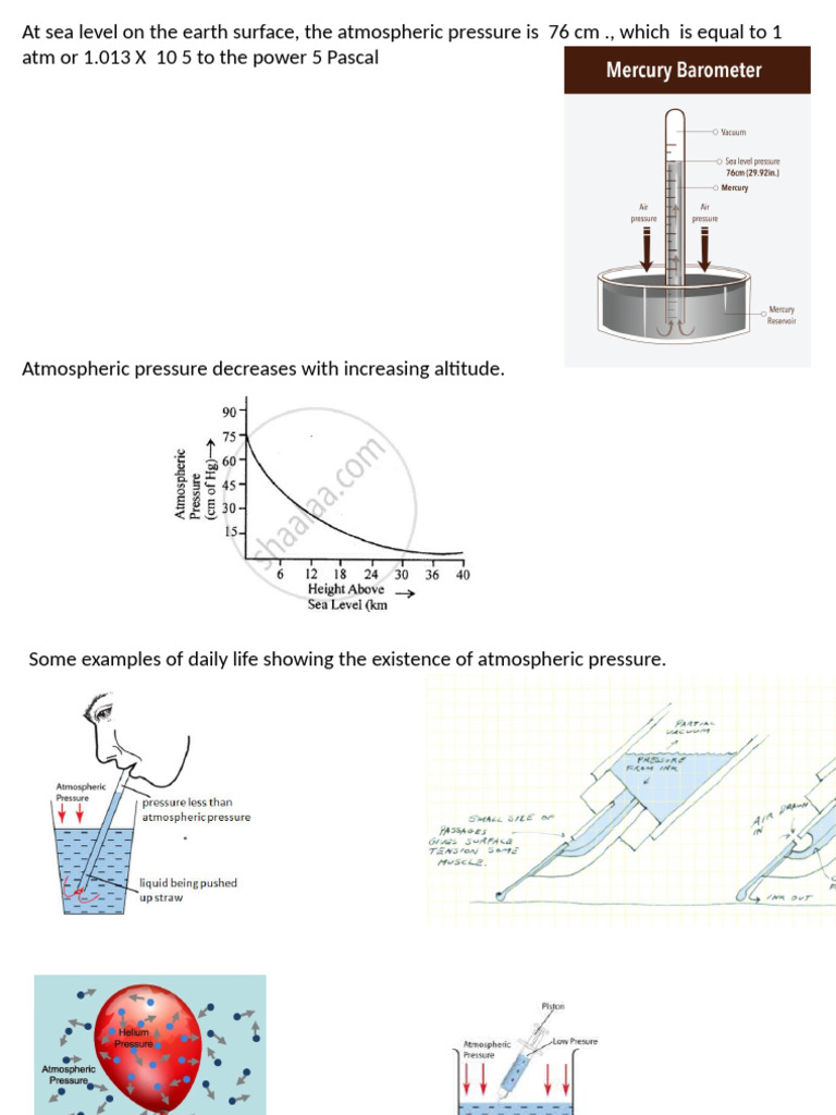 Understanding Atmospheric Pressure at Sea Level | PDF
