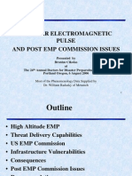 Nuclear Electromagnetic Pulse and Post Emp Commission Issues