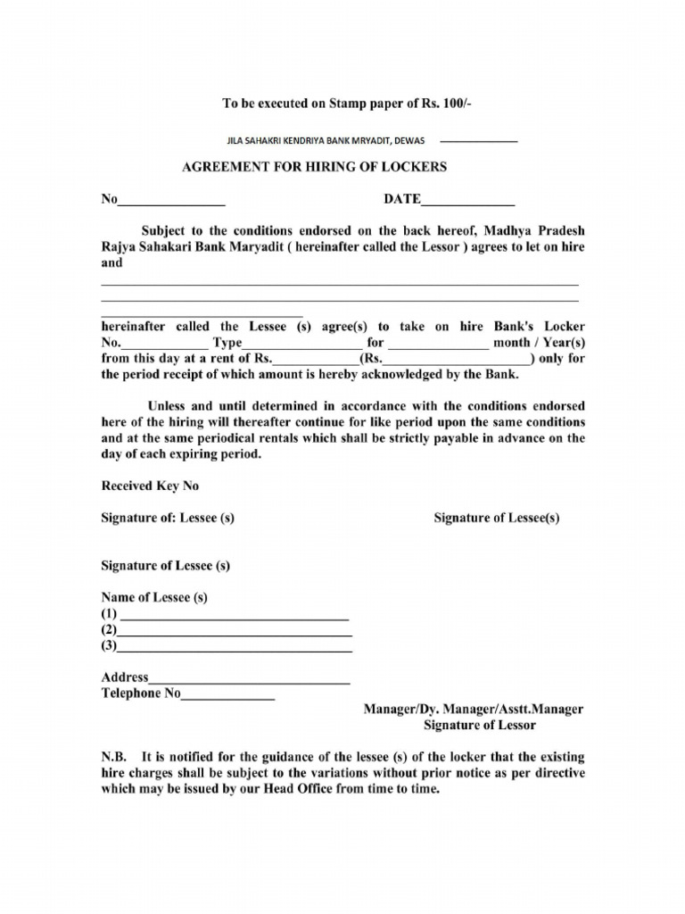 Agreement Locker | PDF