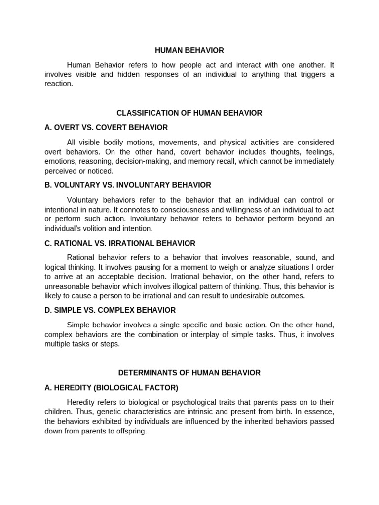 Understanding Human Behavior Dynamics | PDF | Behavior | Motivational
