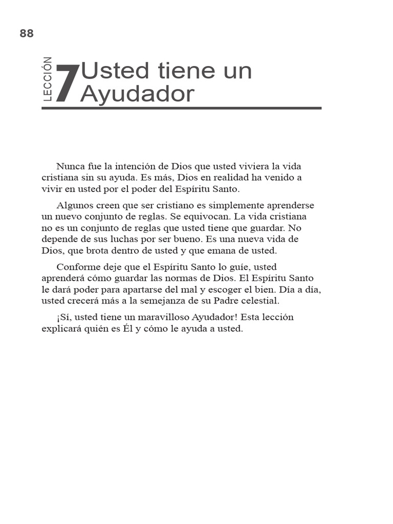 El Espíritu Santo como Ayudador Cristiano | PDF | Fruto Del Espiritu ...