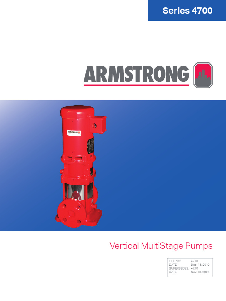 Armstrong Series 4700 Pumps Overview | PDF | Pump | Bearing (Mechanical)
