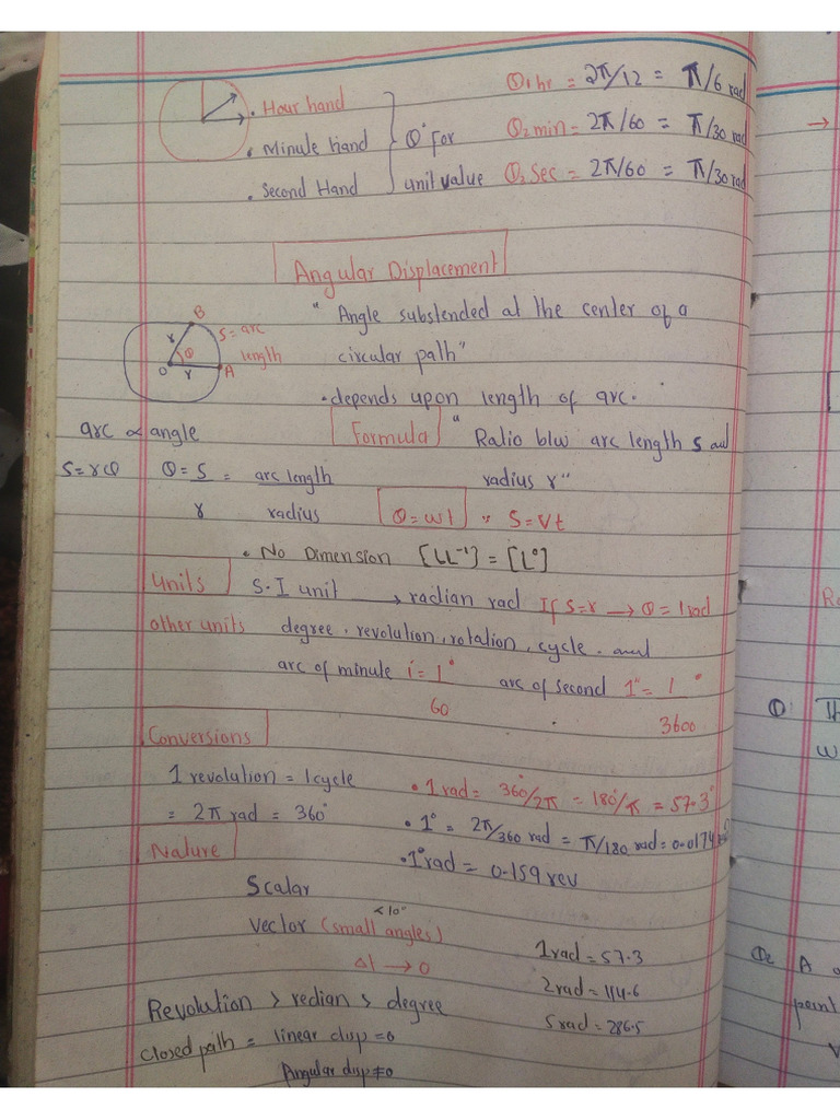 Circular Motion Notes | PDF