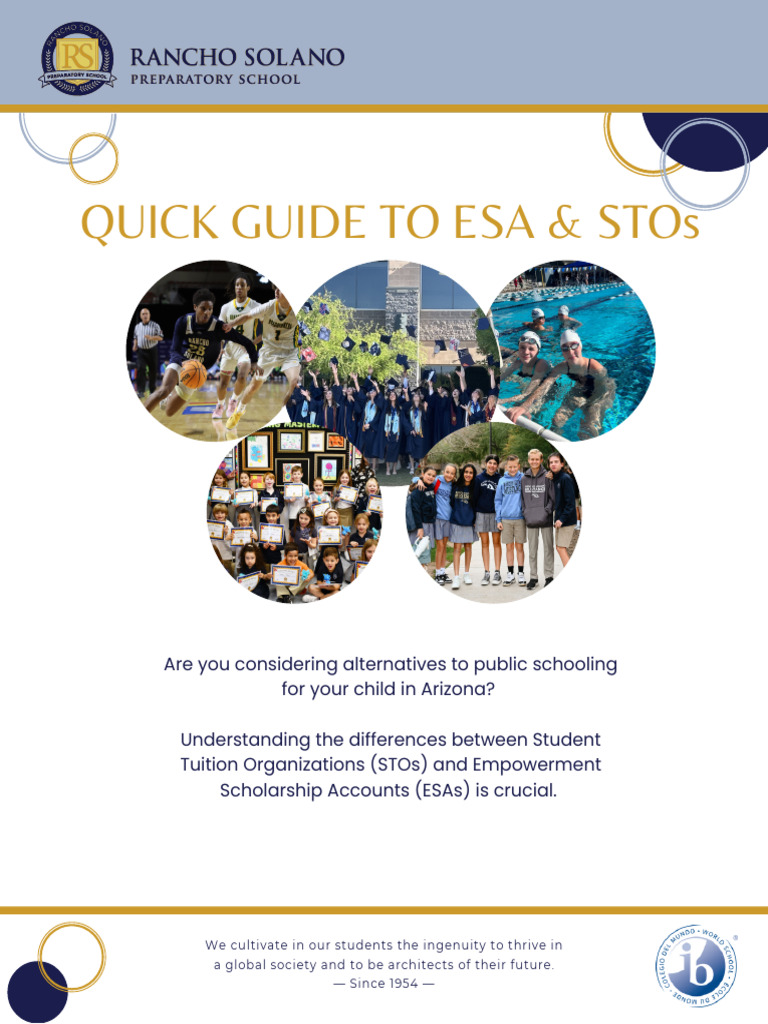 STO Vs ESA Flyer 2024 1 | PDF | Tuition Payments | Expense