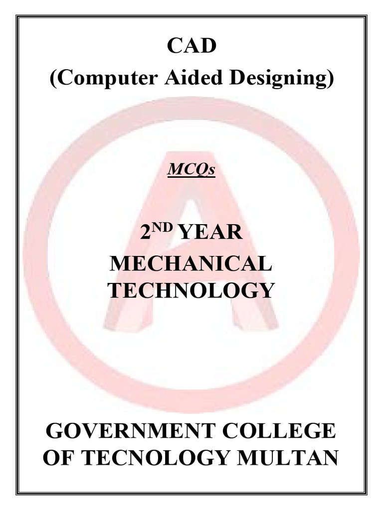 AutoCAD Chapter # 1 To 11 MCQs | PDF | Computer Aided Design | Belt ...