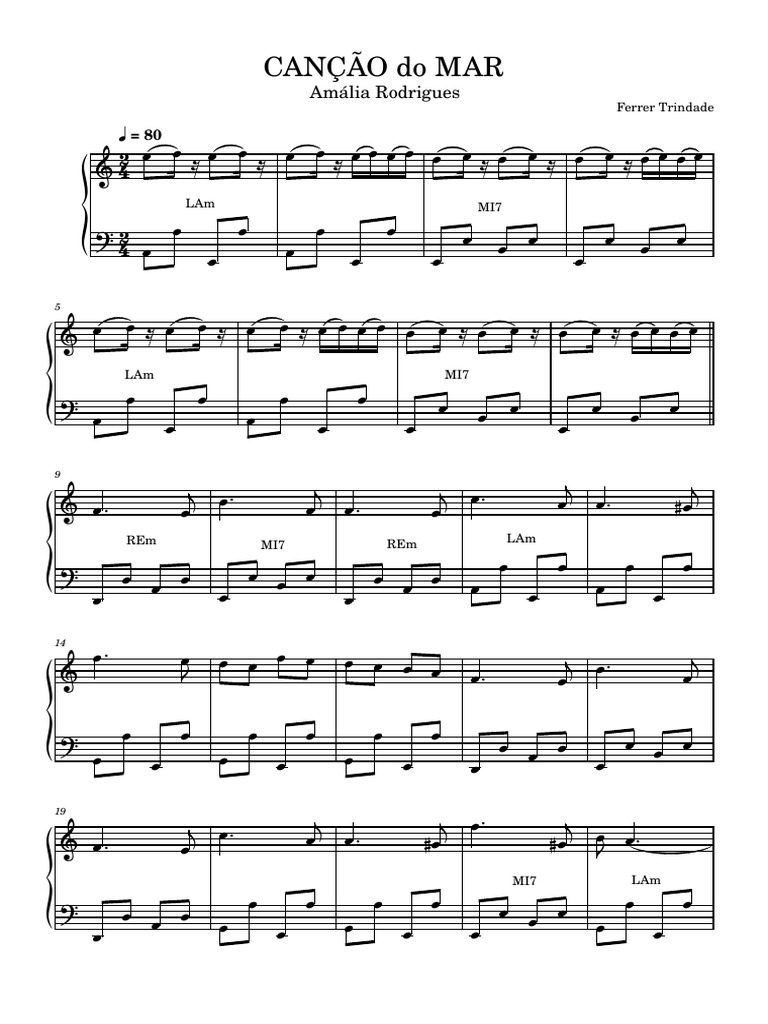 Amália Rodrigues: Canção do Mar Lyrics | PDF | Spanish Language Music ...