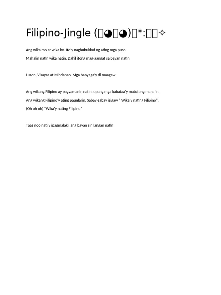 Filipino | PDF