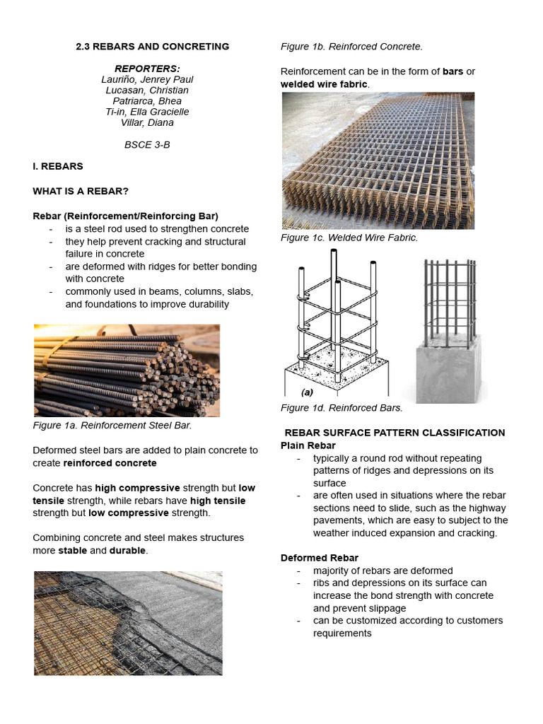 Understanding Rebars in Concrete Construction | PDF | Concrete ...