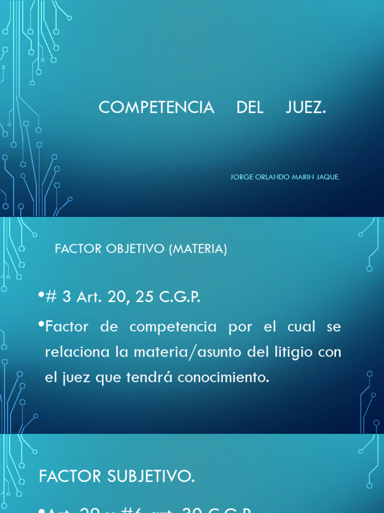 Competencia Del Juez La Demanda | PDF | Demanda judicial | Separación ...
