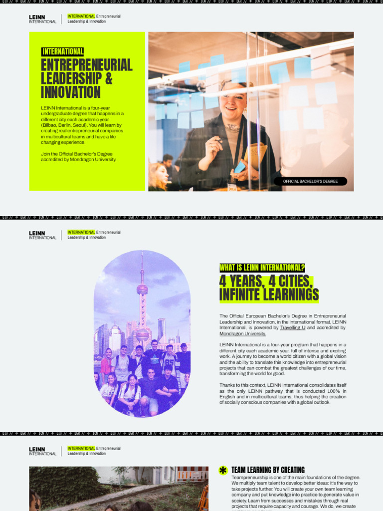 International Entrepreneurial Leadership Degree | PDF ...