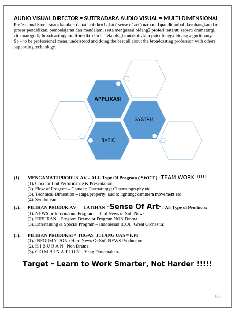 Audio Visual Direction: Skills & Insights | PDF