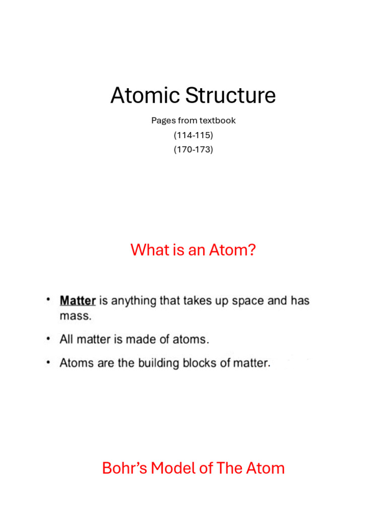 atomic structure | PDF | Atoms | Proton