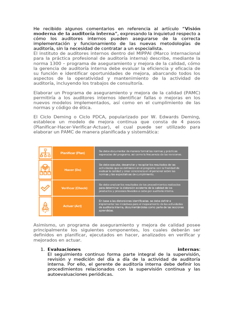 Vision Moderna Auditoria | PDF | Auditoría