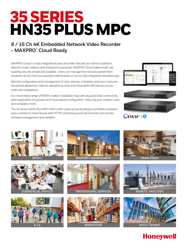4K Multi-Site NVR with MAXPRO Cloud | PDF | Cloud Computing | Hdmi