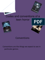 Codes and Conventions of A Teen Horror