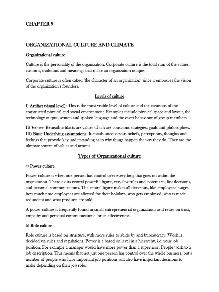 Understanding Organizational Culture Types | PDF | Organizational ...