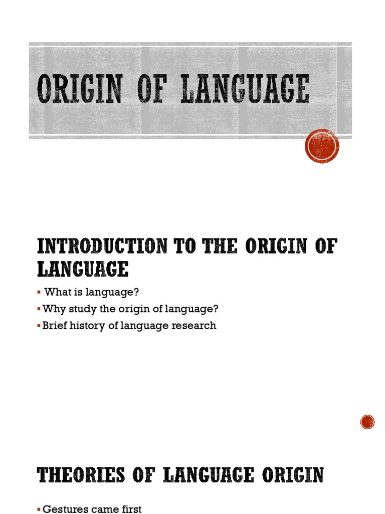 Understanding Language Origins and Evolution | PDF