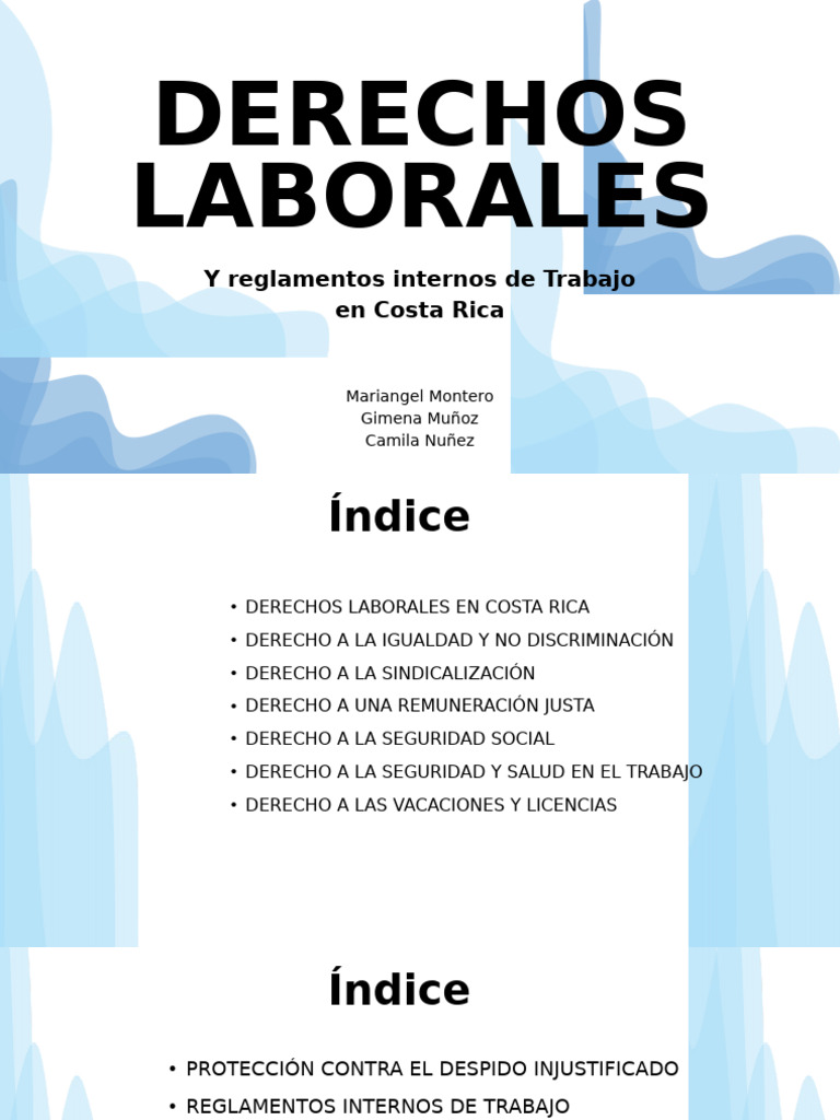 Derechos Laborales en Costa Rica | PDF | Derecho laboral | Regulación