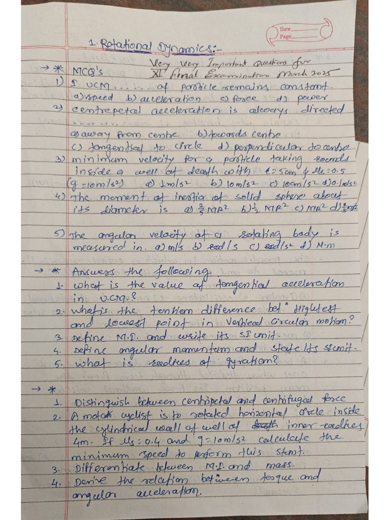 Phy IMP Question Bank20250306 - 1552 | PDF