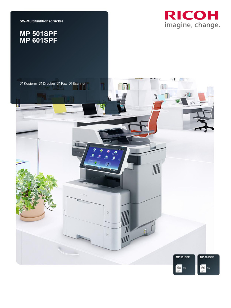 Brochure Datenblatt RICOH MP501 - MP601SPF | PDF